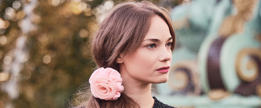 Barrette En Velours Rouge Et Noir Signée ALEXANDRE - Diadème Ou Bibi Vintage, Taille Unique