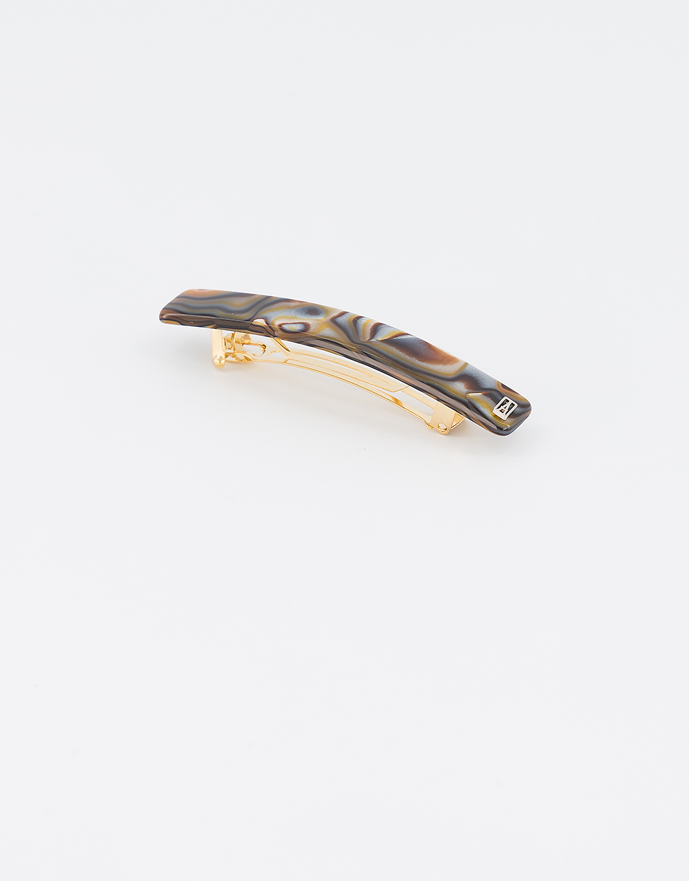Barrette/diadème Alexandre Satin Noir Et Tissu Lamé Argenté - Occasion - Taille Unique