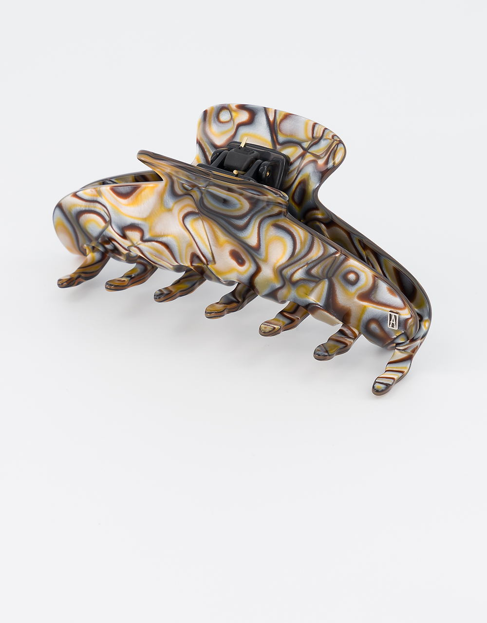 Alexandre de Paris large acetate hair jaw clip