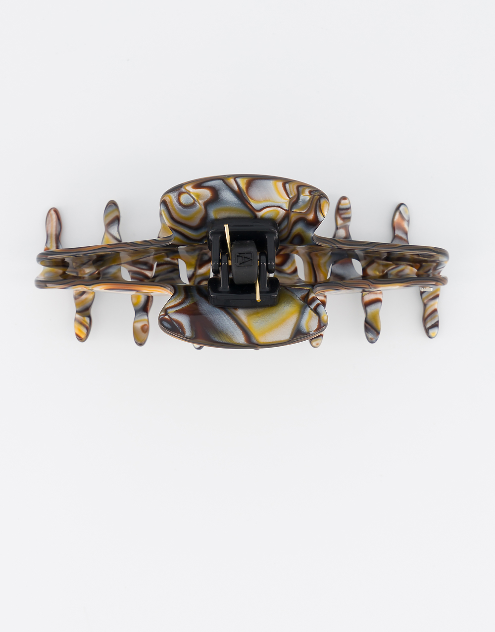 Alexandre de Paris large acetate hair jaw clip