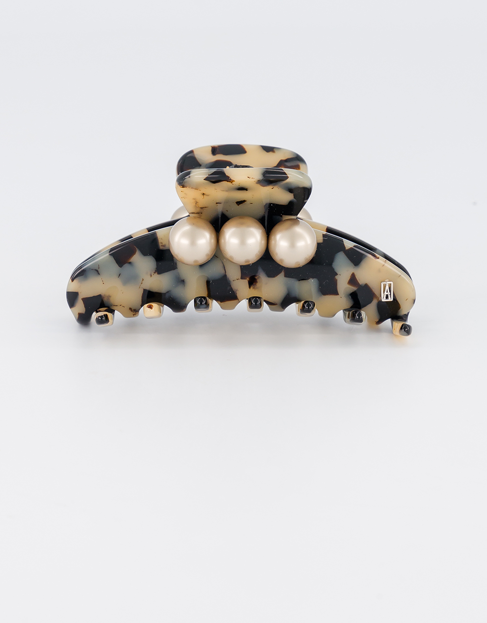 Alexandre de Paris little black jewel hair clip Pince