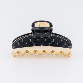 Pince Vendôme Signature moyenne pince à cheveux bijou noire