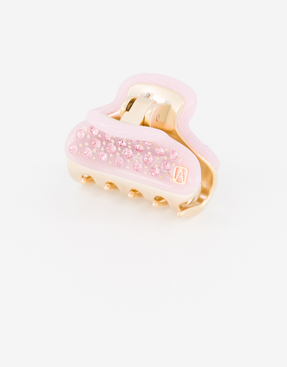 Alexandre de Paris small pink jewel hair clip Pince Vendôme Trésor