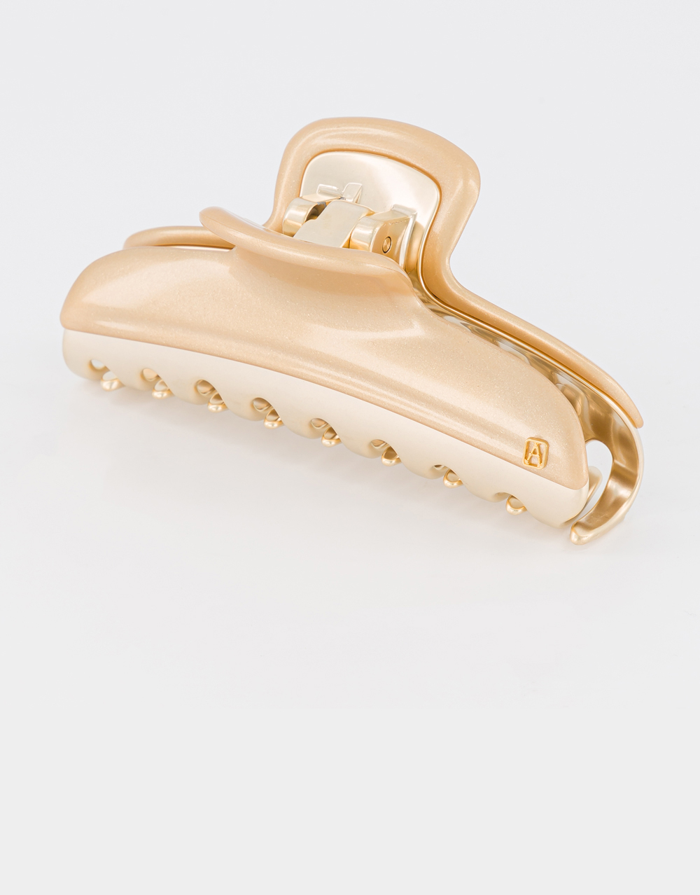 Alexandre de Paris large golden jewel hair clip Pince Vendôme Parure
