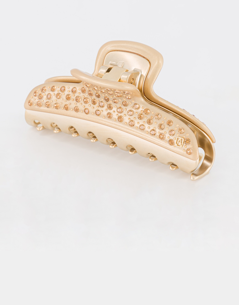 Alexandre de Paris large golden jewel hair clip Pince Vendôme Parure