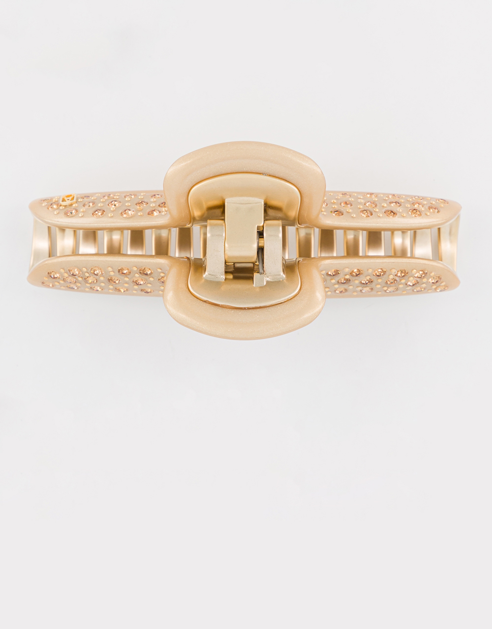 Alexandre de Paris large golden jewel hair clip Pince Vendôme Parure