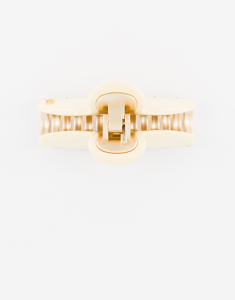 Alexandre de Paris regular ivory jewel hair clip Pince