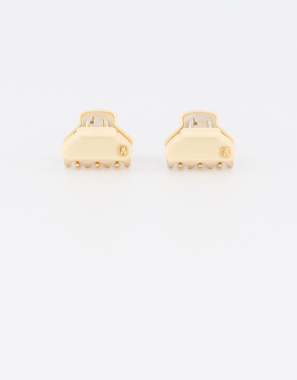 Alexandre de Paris mini ivory jewel hair clips Pince Vendôme Pépite