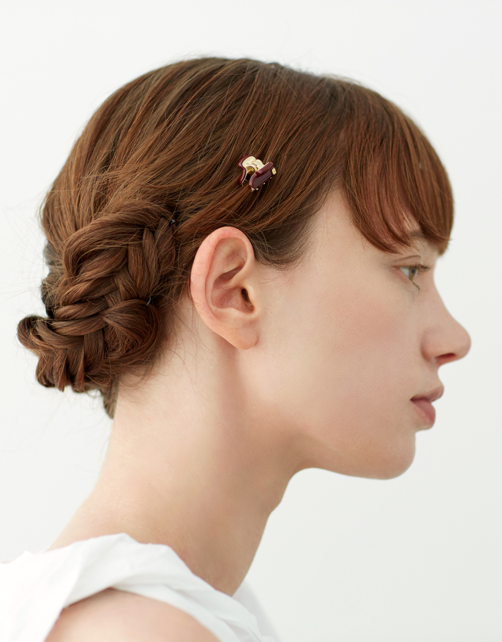 Alexandre de Paris mini black jewel hair clips Pince Vendôme